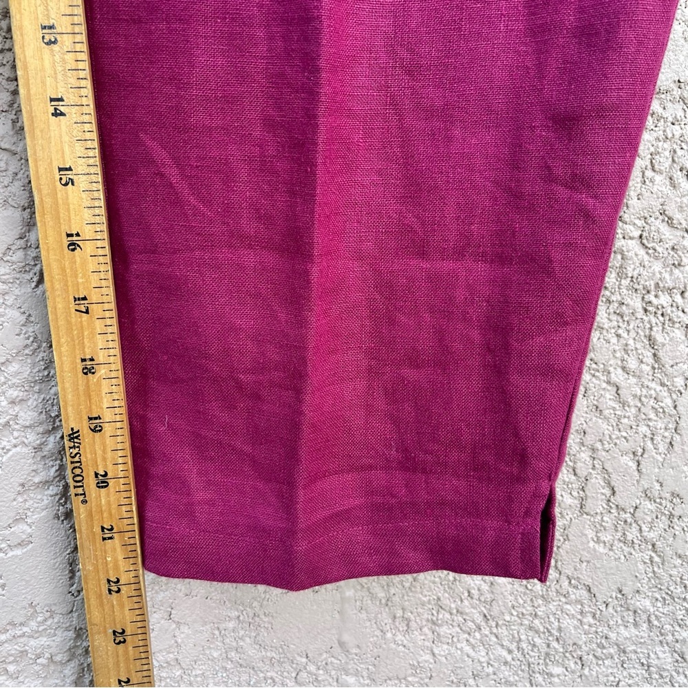 Women’s 100% Linen 2-Piece Set Sleeveless Shirt‎ Pants Airy Breathable Lagenlook - Picture 15 of 17